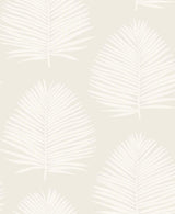 Seabrook Island Palm Alabaster Wallpaper