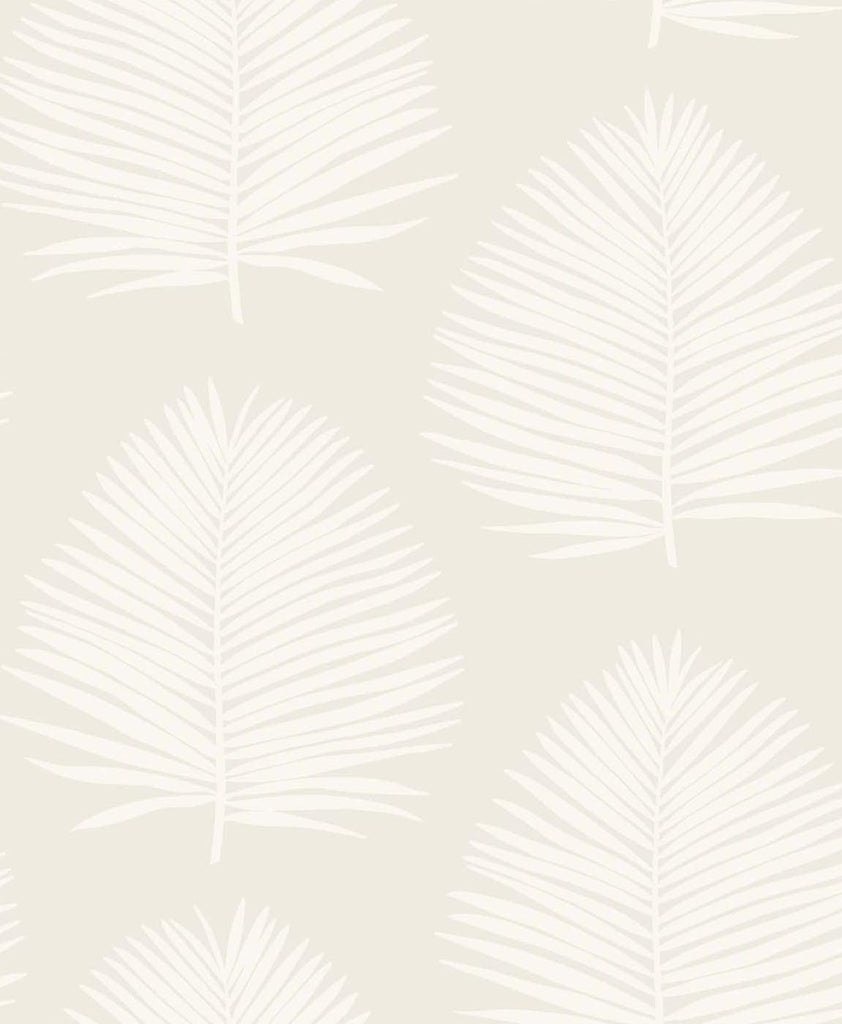 Seabrook Island Palm Off-White Wallpaper