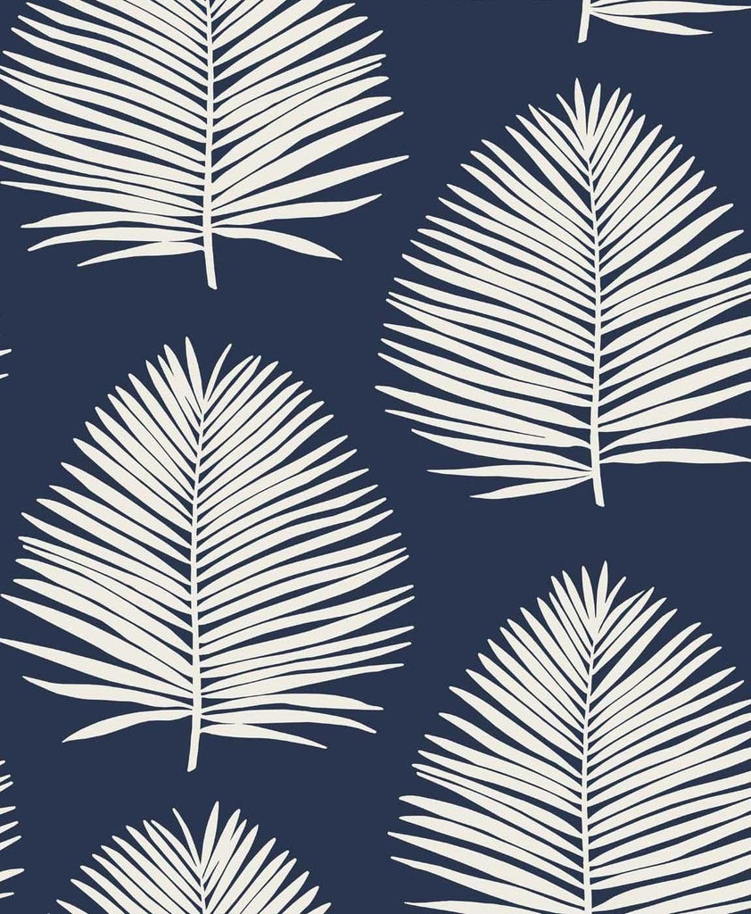 Seabrook Island Palm Blue Wallpaper | DecoratorsBest