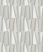 Seabrook Geometric Shadows Stone Wallpaper