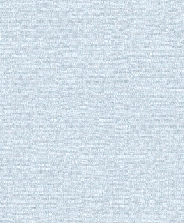 Seabrook Soft Linen Blue Fog Wallpaper