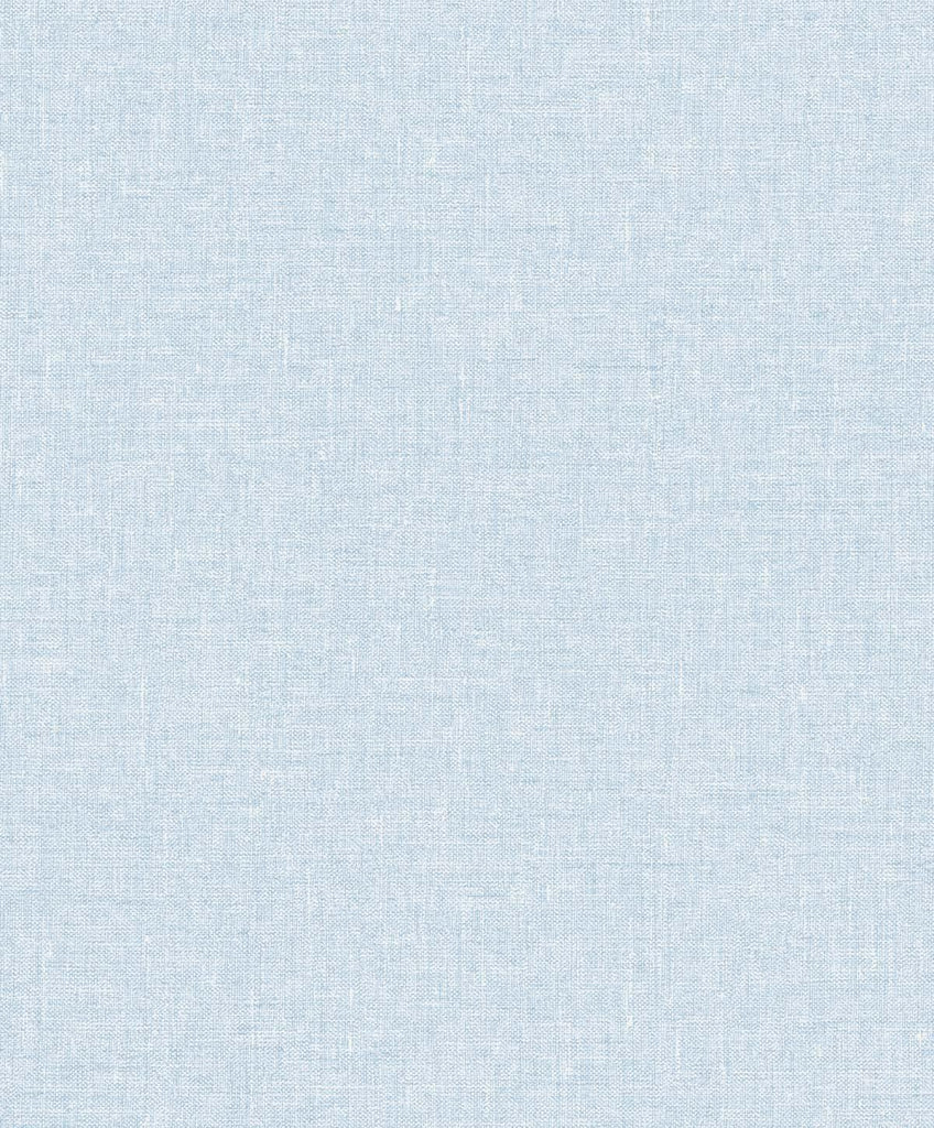 Seabrook Soft Linen Blue Fog Wallpaper