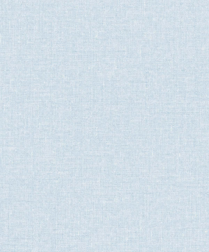 Seabrook Soft Linen Blue Wallpaper