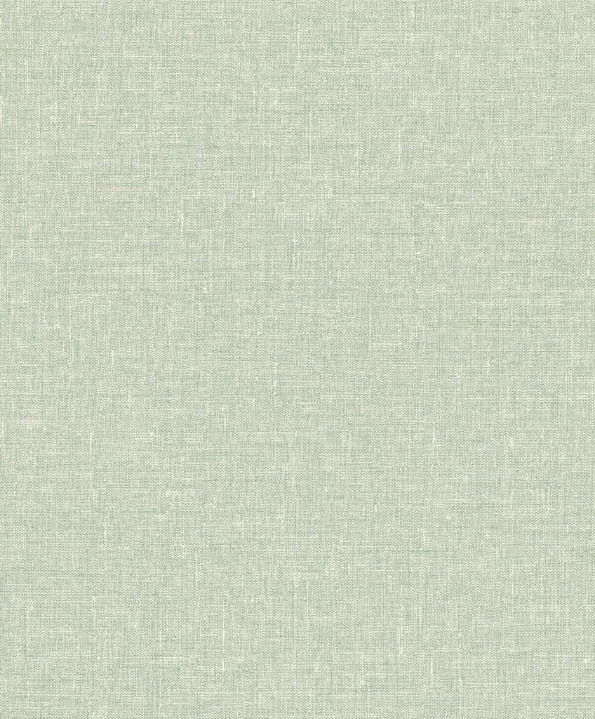 Seabrook Soft Linen Green Wallpaper
