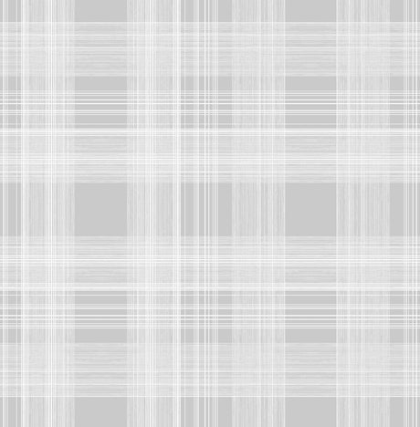 Seabrook Rad Plaid Harbor Grey Wallpaper
