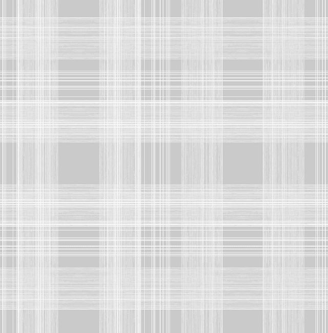 Seabrook Rad Plaid Harbor Grey Wallpaper