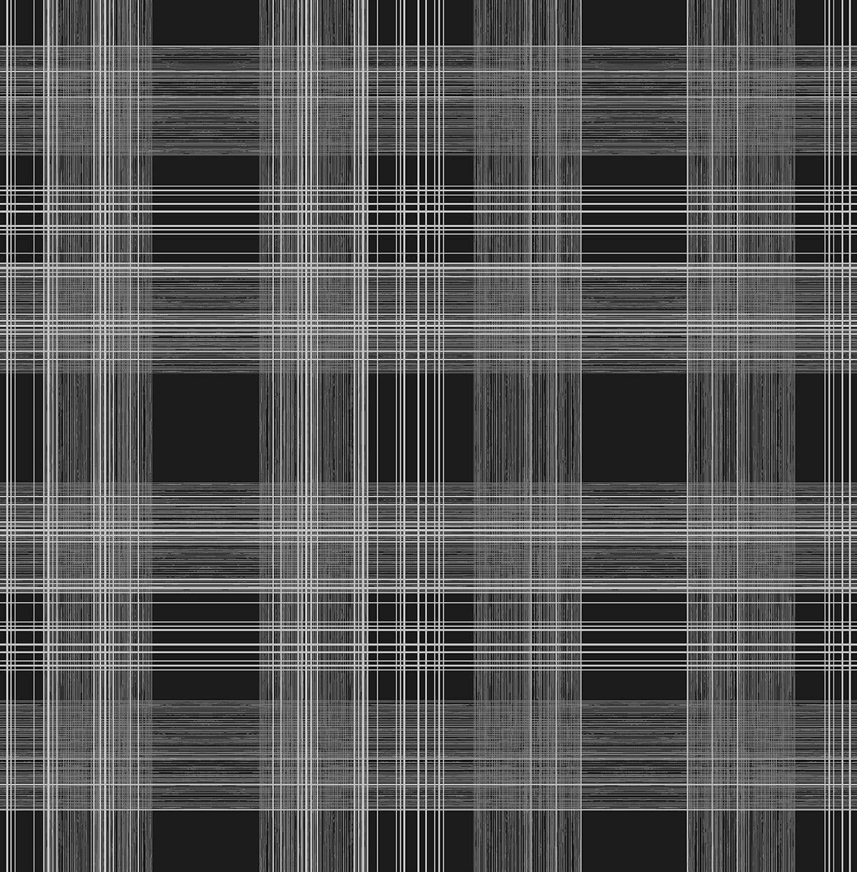 Seabrook Rad Plaid Onyx Wallpaper