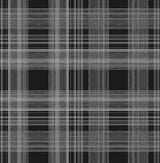 Seabrook Rad Plaid Onyx Wallpaper