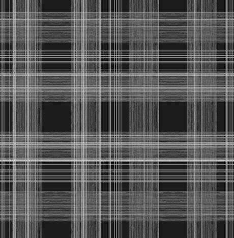 Seabrook Rad Plaid Onyx Wallpaper