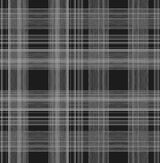 Seabrook Rad Plaid Black Wallpaper