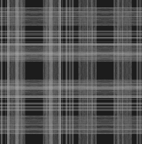 Seabrook Rad Plaid Black Wallpaper