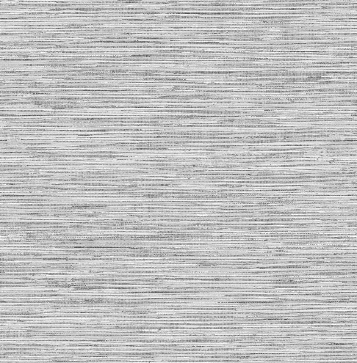 Seabrook Grasscloth Moonstone Grey Wallpaper
