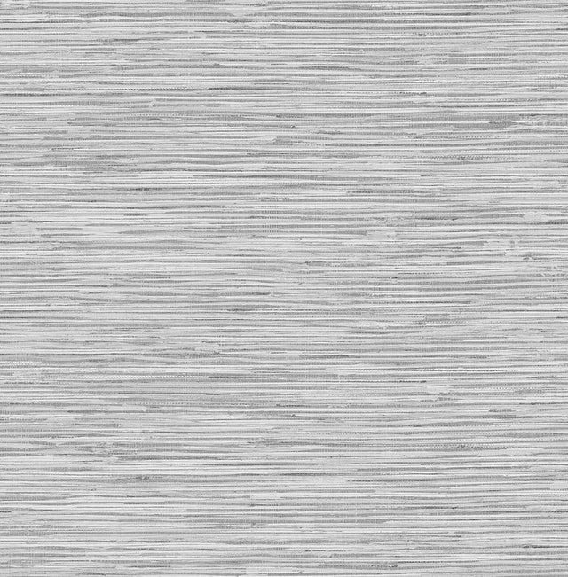 Seabrook Grasscloth Moonstone Grey Wallpaper