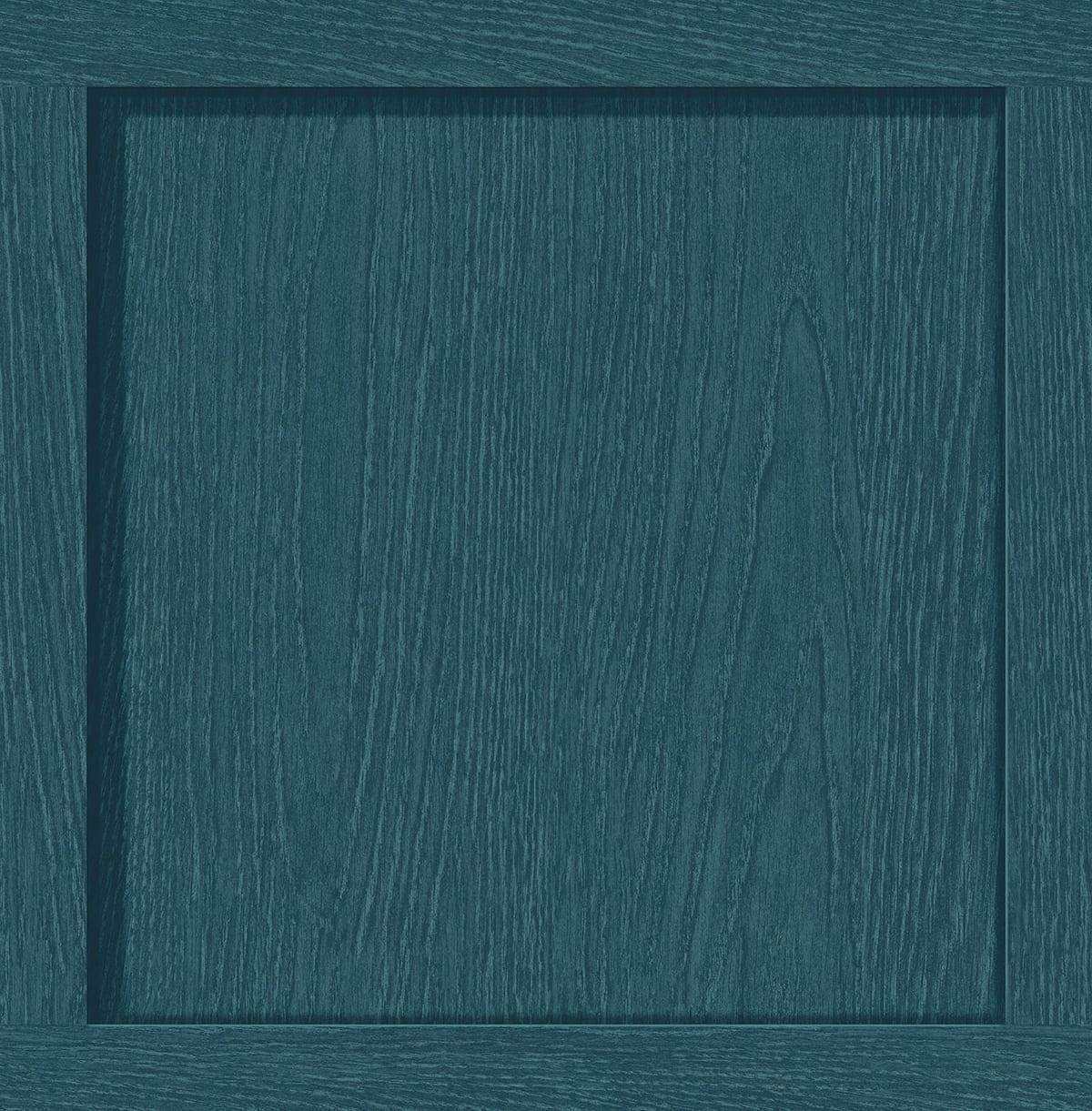Seabrook Squared Away Teal Wallpaper