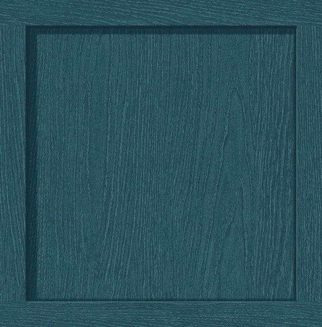 Seabrook Squared Away Teal Wallpaper