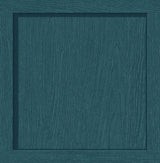 Seabrook Squared Away Teal Wallpaper