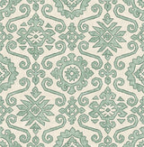 Seabrook Augustine Mineral Green Wallpaper