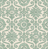 Seabrook Augustine Green Wallpaper
