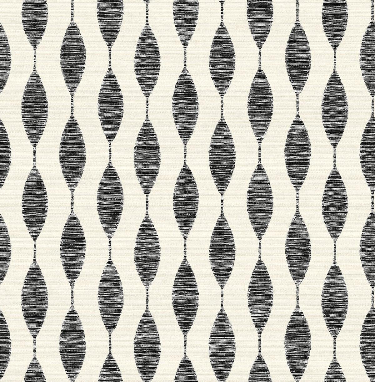 Seabrook Ditto Eclipse & Linen Wallpaper