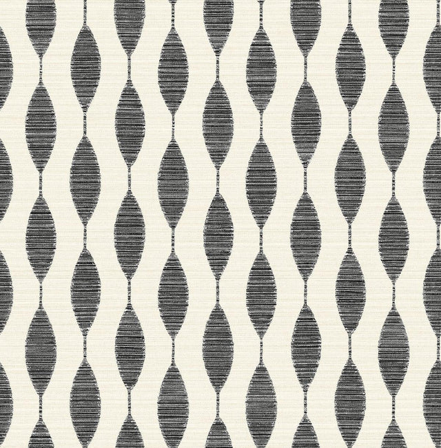 Seabrook Ditto Eclipse & Linen Wallpaper