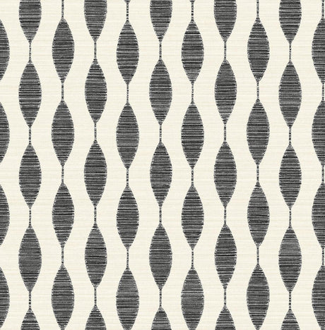 Seabrook Ditto Black Wallpaper