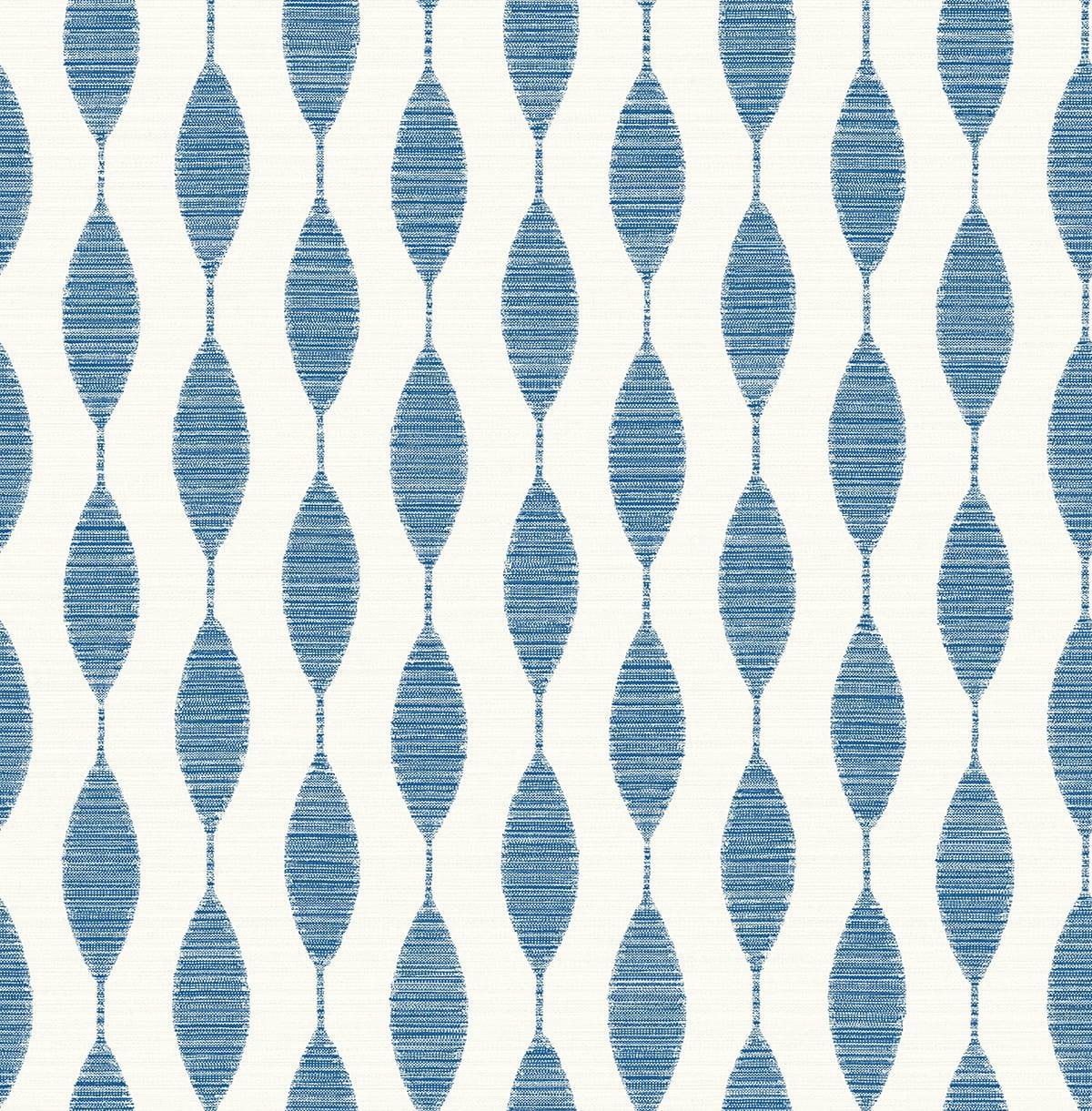 Seabrook Ditto French Blue Wallpaper
