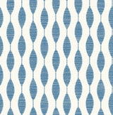 Seabrook Ditto French Blue Wallpaper