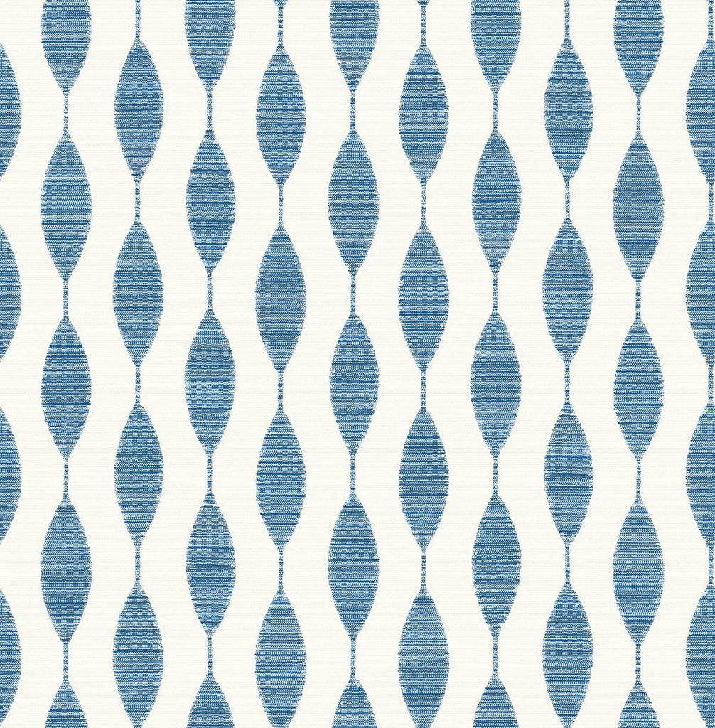 Seabrook Ditto French Blue Wallpaper