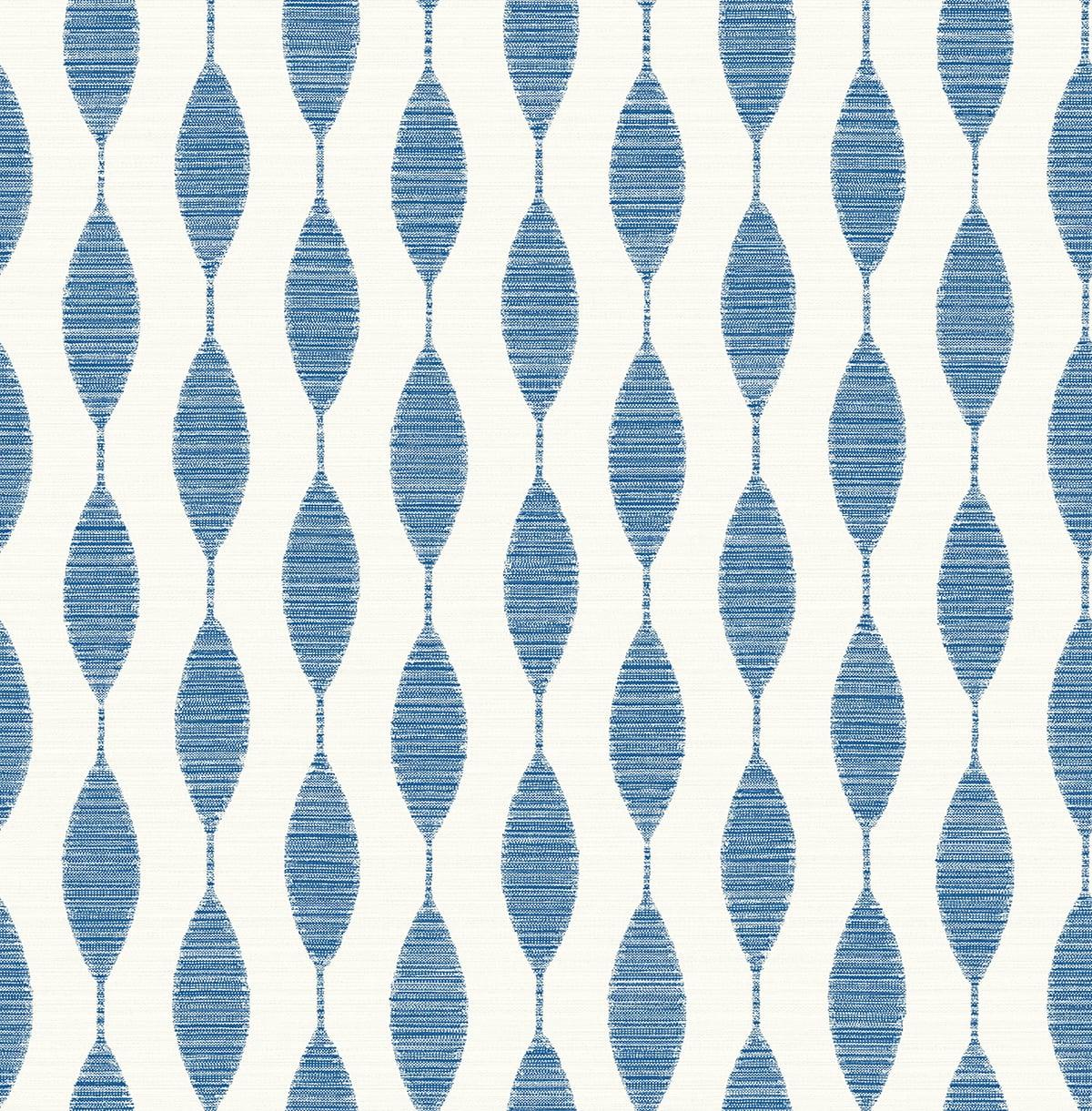 Seabrook Ditto Blue Wallpaper