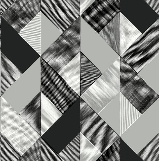 Seabrook Marquetry Greystone Wallpaper