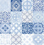 Seabrook Tilework Glacier Blue Wallpaper