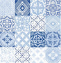 Seabrook Tilework Glacier Blue Wallpaper