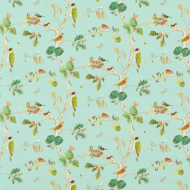 Sanderson Woodland Chorus Sky Blue/Multi Fabric