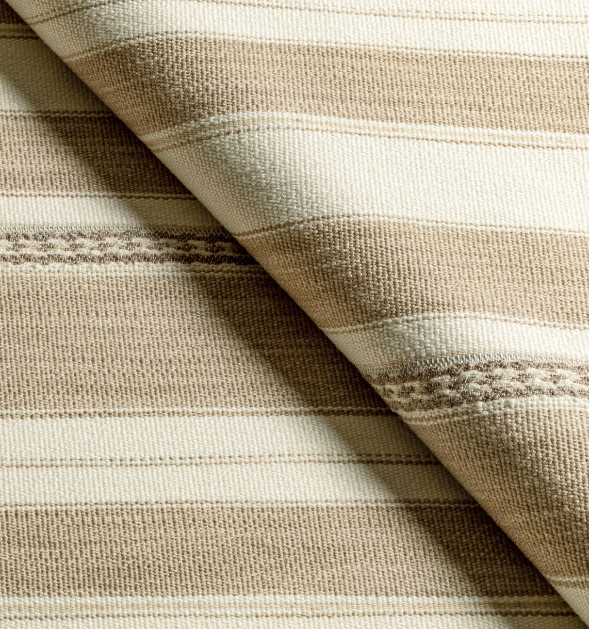 Lee Jofa ENTOTO STRIPE IVORY/FLAX Upholstery Fabric