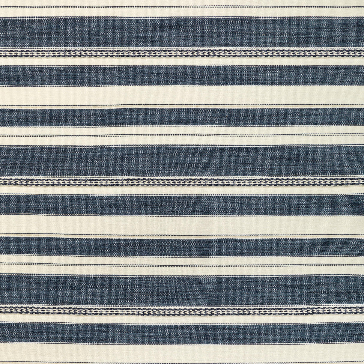 Lee Jofa ENTOTO STRIPE MARINE/IVORY Upholstery Fabric