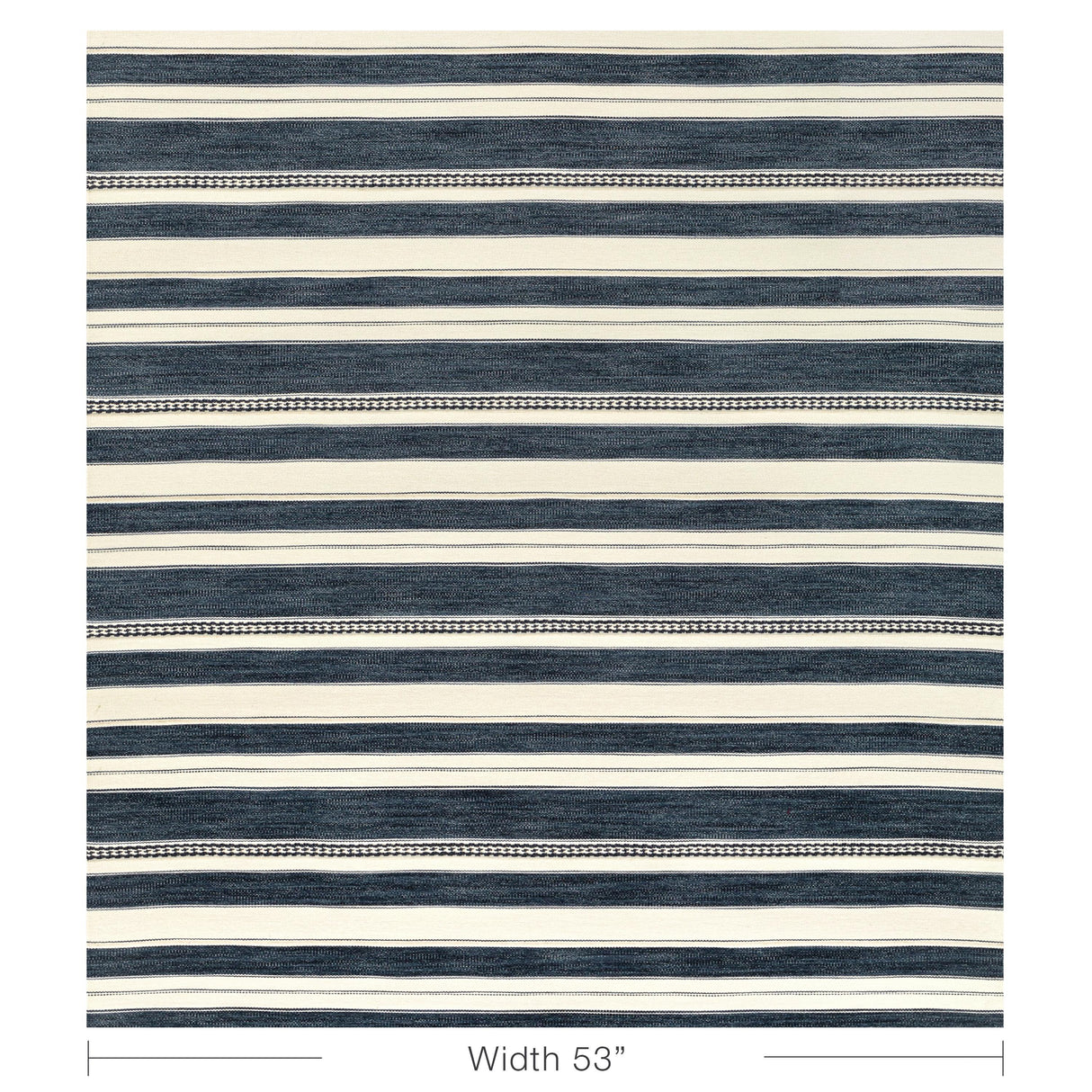 Lee Jofa ENTOTO STRIPE MARINE/IVORY Upholstery Fabric