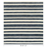 Lee Jofa ENTOTO STRIPE MARINE/IVORY Upholstery Fabric