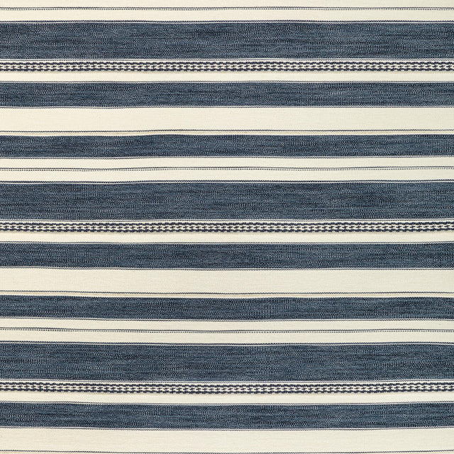 Lee Jofa ENTOTO STRIPE MARINE/IVORY Upholstery Fabric