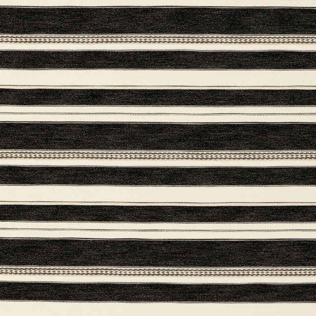 Lee Jofa ENTOTO STRIPE IVORY/BLACK Upholstery Fabric