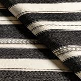 Lee Jofa ENTOTO STRIPE IVORY/BLACK Upholstery Fabric