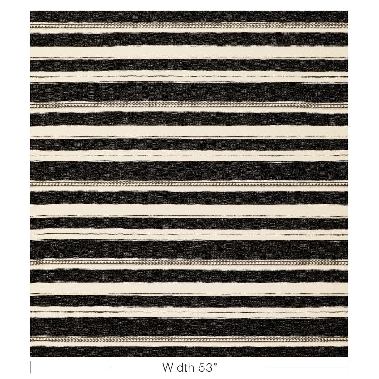 Lee Jofa ENTOTO STRIPE IVORY/BLACK Upholstery Fabric