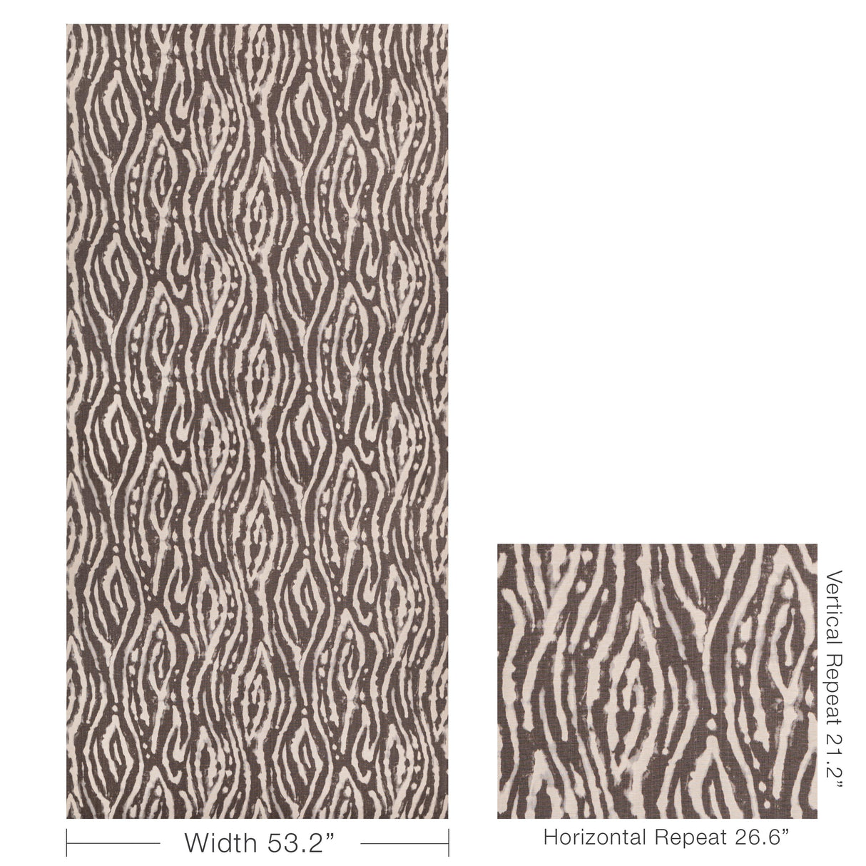 Lee Jofa SALINA PRINT SMOKE Fabric