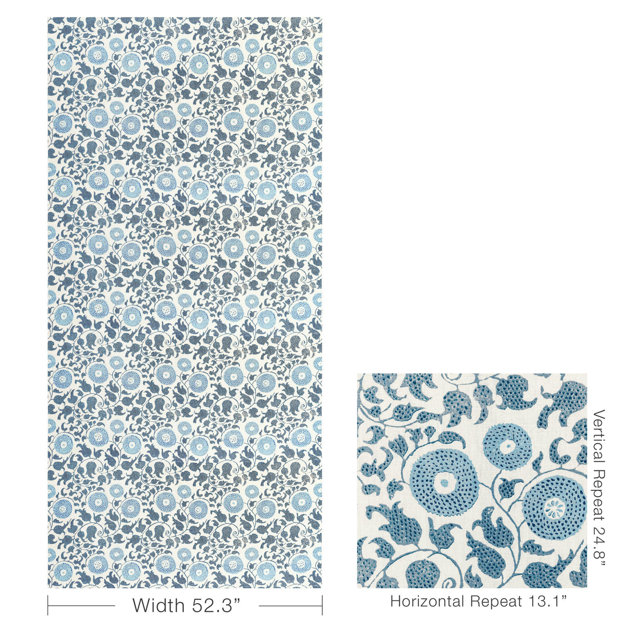 Lee Jofa ELDORA PRINT SLATE Fabric