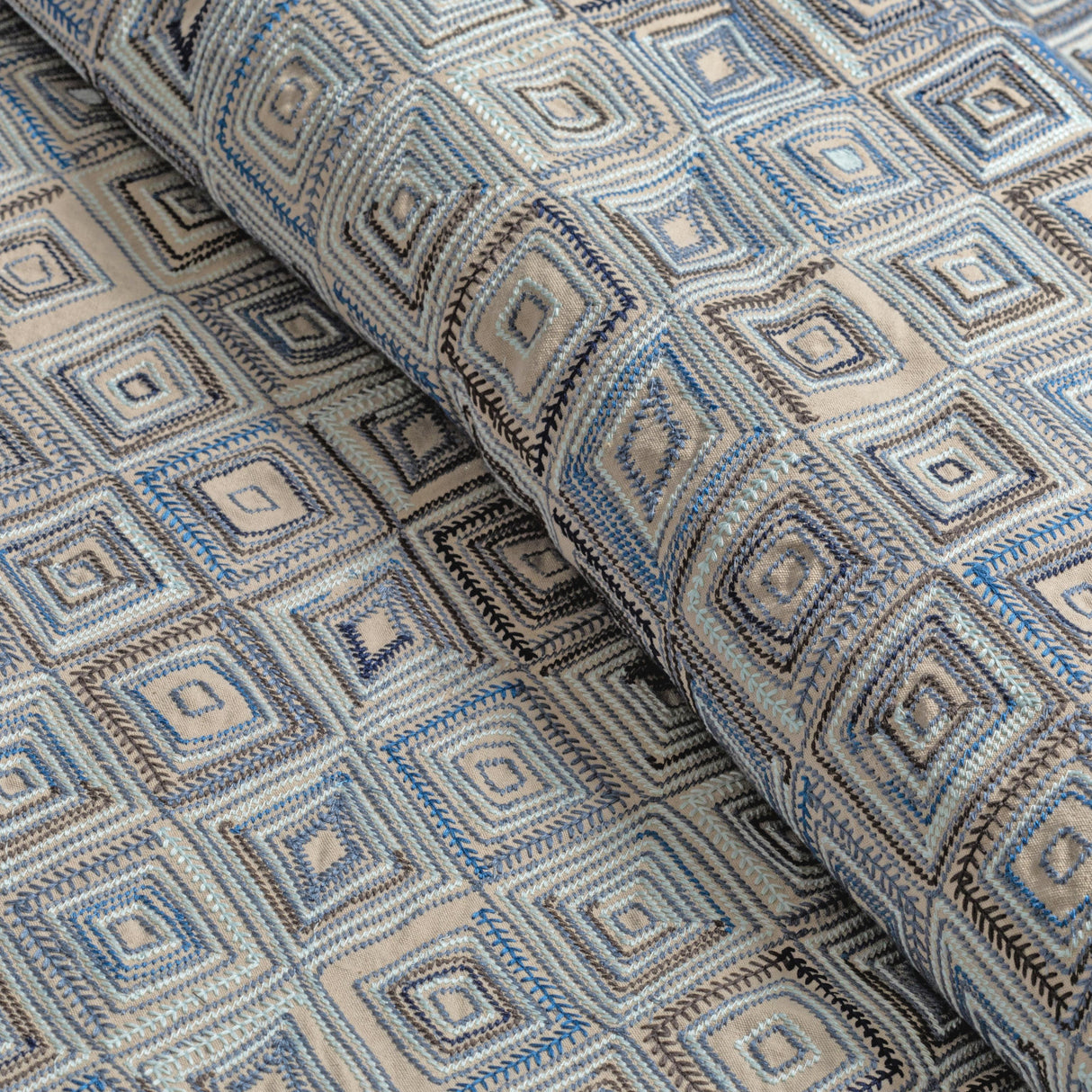 Lee Jofa BOWEN EMBROIDERY DENIM Fabric