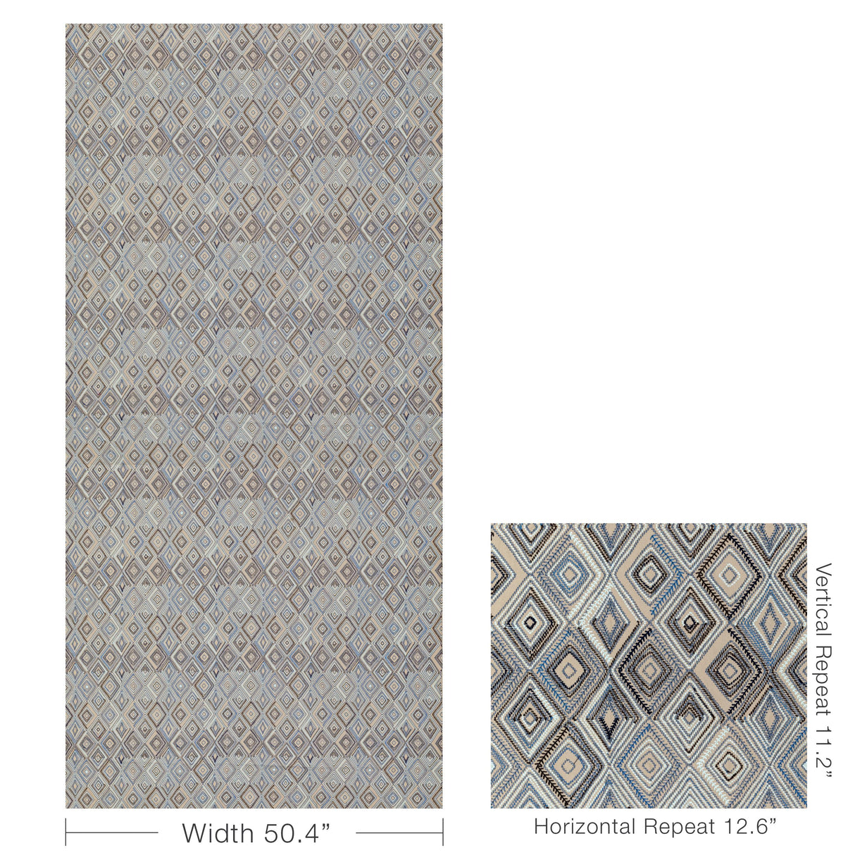 Lee Jofa BOWEN EMBROIDERY DENIM Fabric