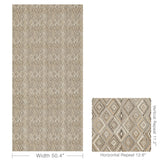 Lee Jofa BOWEN EMBROIDERY TOBACCO Fabric