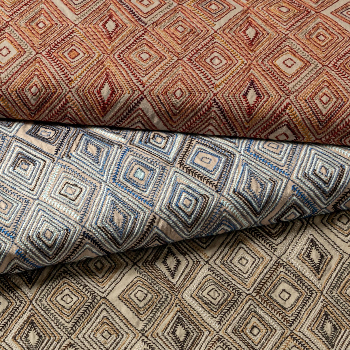 Lee Jofa BOWEN EMBROIDERY TOBACCO Fabric