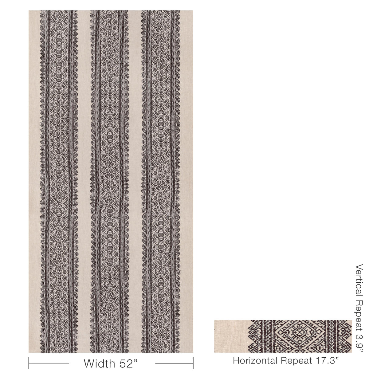 Lee Jofa AVON EMBROIDERY SMOKE Fabric