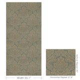 Lee Jofa ACANTHUS DAMASK BLUE Fabric