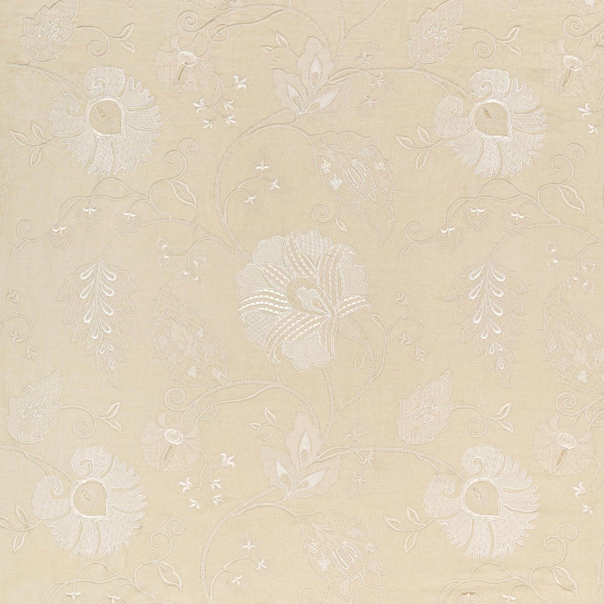Lee Jofa SHIRAZ EMB STONE/IVORY Fabric